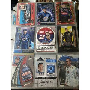 Kurt Busch 9 Card Nascar Lot